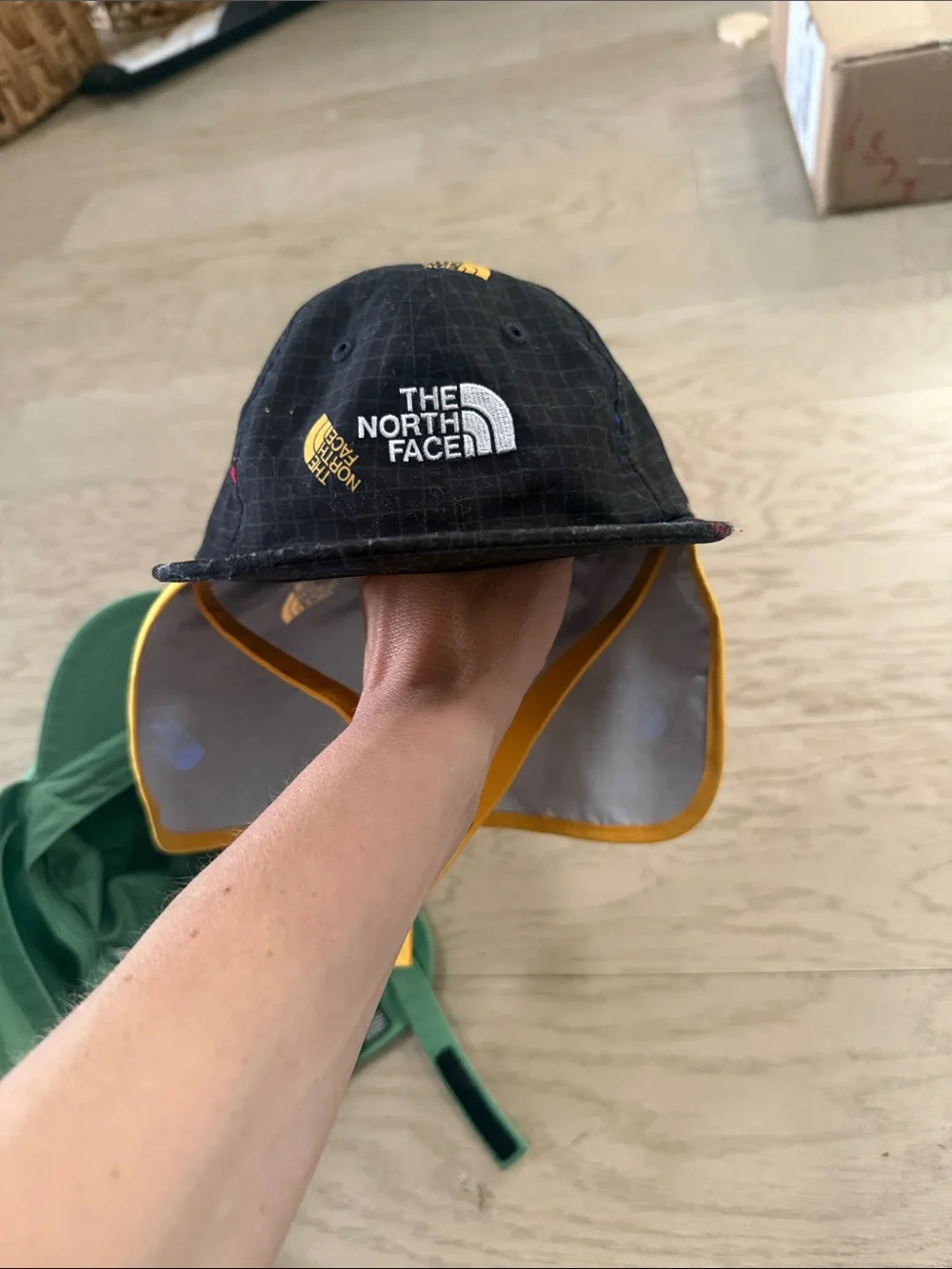 The North Face Mint Green and Black Logo Caps 2-Pack